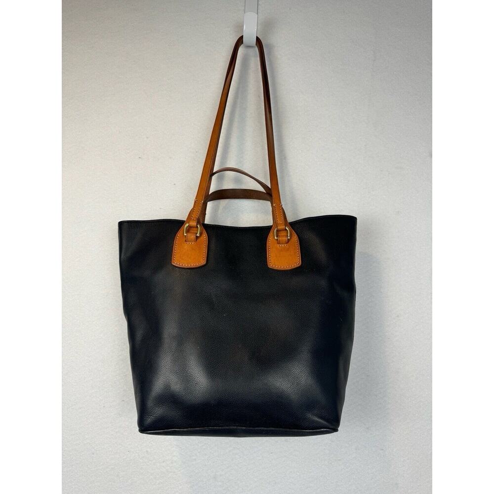 Dooney & Bourke Morgan Saddle Shoulder Bag Black Brown Leather‎ - Picture 7 of 14